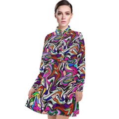 Ml 191 Long Sleeve Chiffon Shirt Dress by ArtworkByPatrick