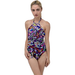 Ml 191 Go With The Flow One Piece Swimsuit by ArtworkByPatrick