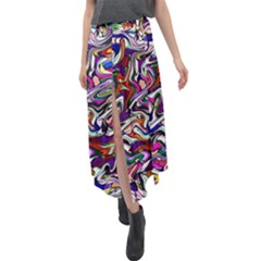 Ml 191 Velour Split Maxi Skirt