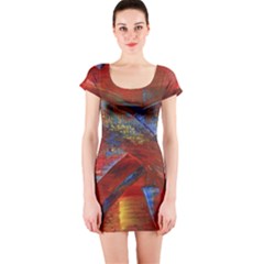 Electric Guitar Short Sleeve Bodycon Dress by WILLBIRDWELL