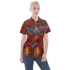 Electric Guitar Women s Short Sleeve Pocket Shirt