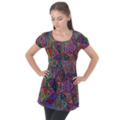 Ml 195 Puff Sleeve Tunic Top by ArtworkByPatrick