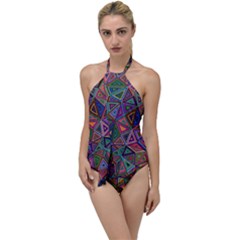 Ml 195 Go With The Flow One Piece Swimsuit by ArtworkByPatrick