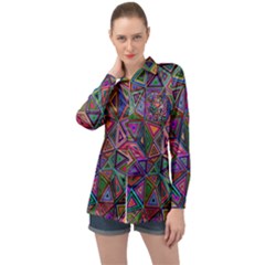 Ml 195 Long Sleeve Satin Shirt