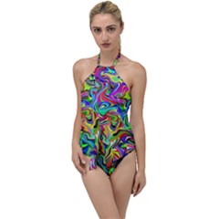 Ml 198 Go With The Flow One Piece Swimsuit by ArtworkByPatrick