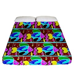 Fish 3 Fitted Sheet (queen Size) by ArtworkByPatrick