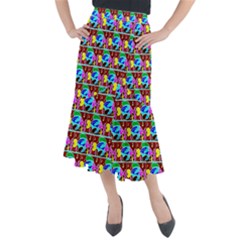 Fish 3 Midi Mermaid Skirt