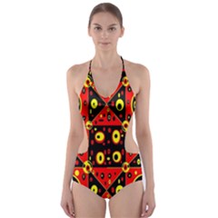 Abp1 Rby 1 Cut-out One Piece Swimsuit by ArtworkByPatrick