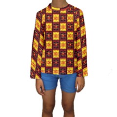 Abp Rby 3  Kids  Long Sleeve Swimwear by ArtworkByPatrick