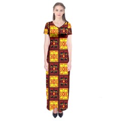 Abp Rby 3  Short Sleeve Maxi Dress by ArtworkByPatrick