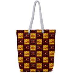 Abp Rby 3  Full Print Rope Handle Tote (small) by ArtworkByPatrick