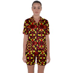 Abp Rby 5 Satin Short Sleeve Pyjamas Set by ArtworkByPatrick