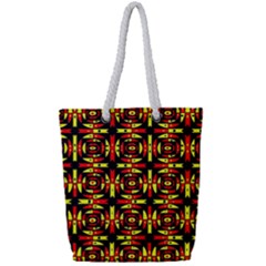 Abp Rby 9 Full Print Rope Handle Tote (small) by ArtworkByPatrick