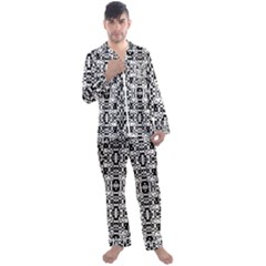 Bw 14 Men s Satin Pajamas Long Pants Set by ArtworkByPatrick