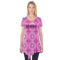 Fashionista Stripes 11 Short Sleeve Tunic  by impacteesstreetwearsix