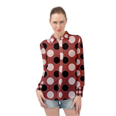 Dot 2 Dot Four Long Sleeve Chiffon Shirt