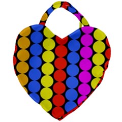 Dots 3d Giant Heart Shaped Tote by impacteesstreetwearsix