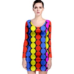 Dots 3d Long Sleeve Bodycon Dress by impacteesstreetwearsix