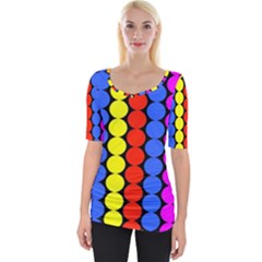 Dots 3d Wide Neckline Tee