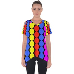 Dots 3d Cut Out Side Drop Tee by impacteesstreetwearsix