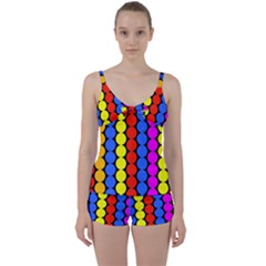 Dots 3d Tie Front Two Piece Tankini by impacteesstreetwearsix