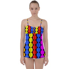 Dots 3d Babydoll Tankini Set