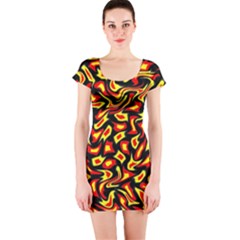 Hs Rby 3 Short Sleeve Bodycon Dress by ArtworkByPatrick