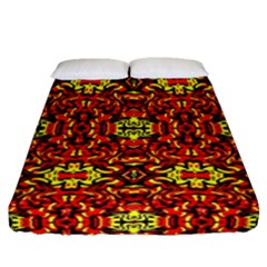 Hs Rby 5 Fitted Sheet (queen Size) by ArtworkByPatrick