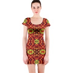 Hs Rby 5 Short Sleeve Bodycon Dress by ArtworkByPatrick