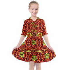 Hs Rby 5 Kids  All Frills Chiffon Dress