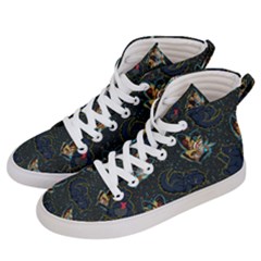 King And Queen Men s Hi-top Skate Sneakers by Mezalola