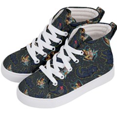 King And Queen Kids  Hi-top Skate Sneakers by Mezalola