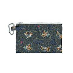 King And Queen Canvas Cosmetic Bag (small) by Mezalola