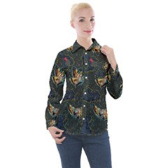 King And Queen Women s Long Sleeve Pocket Shirt