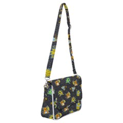 Electric Love  Shoulder Bag With Back Zipper by Mezalola