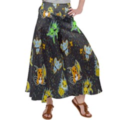 Electric Love  Satin Palazzo Pants by Mezalola