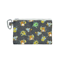 Electric Love  Canvas Cosmetic Bag (small) by Mezalola