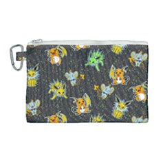 Electric Love  Canvas Cosmetic Bag (large) by Mezalola