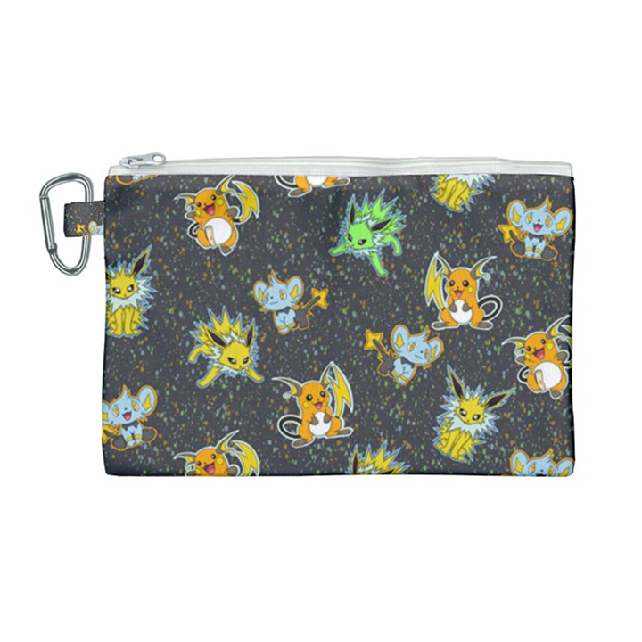 Electric love  Canvas Cosmetic Bag (Large)