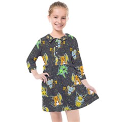 Electric Love  Kids  Quarter Sleeve Shirt Dress