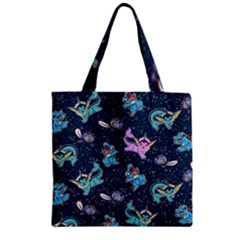 Water Type Zipper Grocery Tote Bag by Mezalola