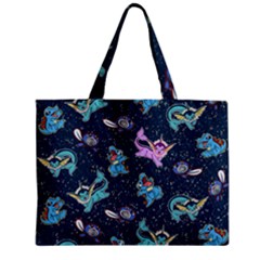 Water Type Zipper Mini Tote Bag by Mezalola