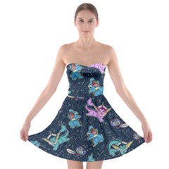 Water Type Strapless Bra Top Dress by Mezalola