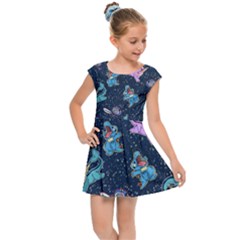 Water Type Kids  Cap Sleeve Dress