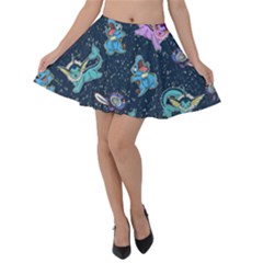 Water Type Velvet Skater Skirt by Mezalola