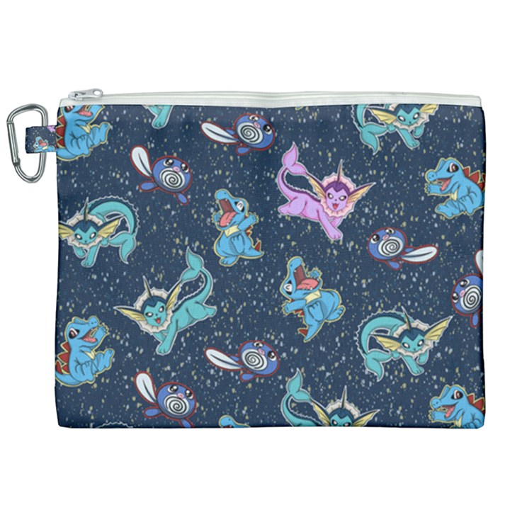 water type Canvas Cosmetic Bag (XXL)