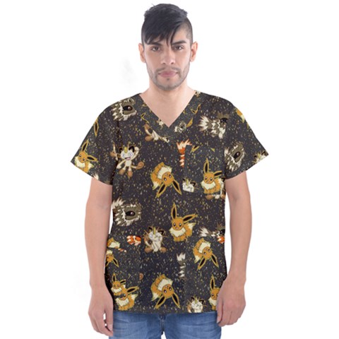 Normal Type  Men s V-neck Scrub Top by Mezalola