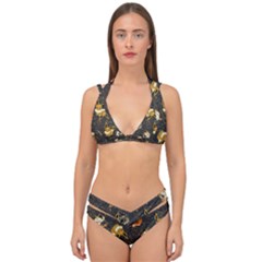 Normal Type  Double Strap Halter Bikini Set by Mezalola