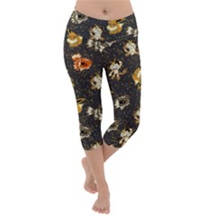 Normal Type  Lightweight Velour Capri Yoga Leggings by Mezalola