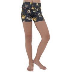 Normal Type  Kids  Lightweight Velour Yoga Shorts by Mezalola